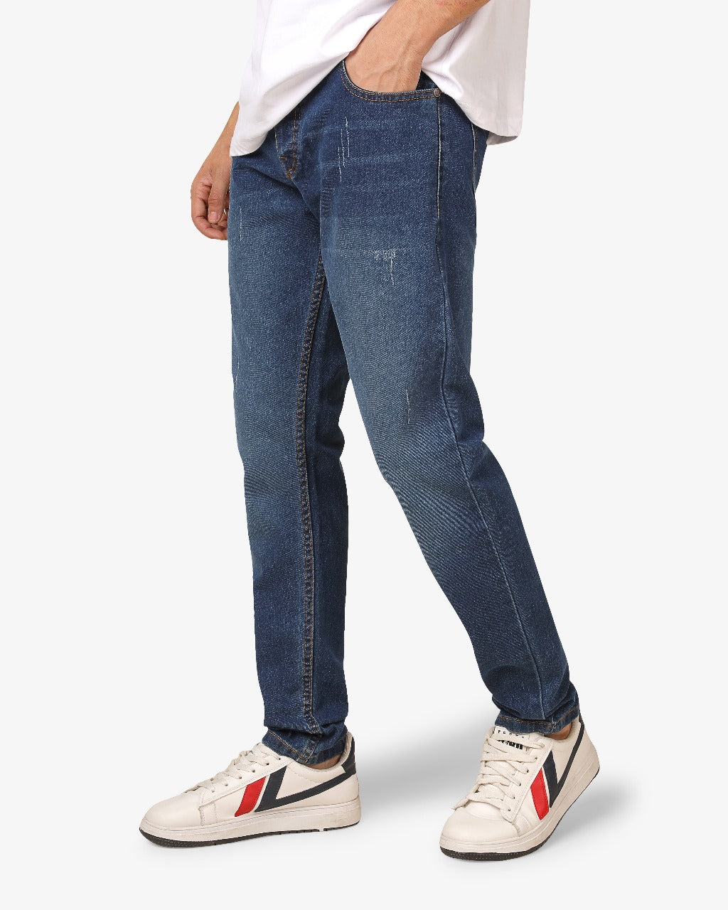 Contemporary-fit Dark Blue Denim