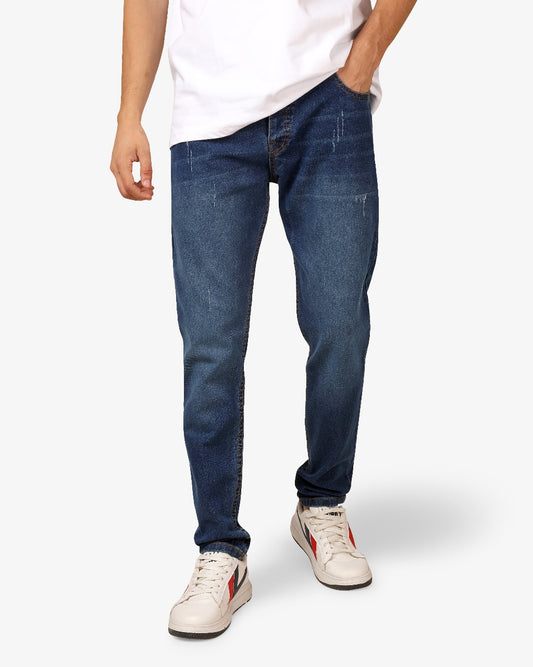 Contemporary-fit Dark Blue Denim